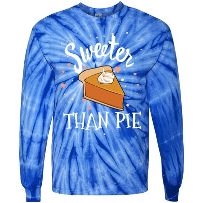 Sweeter Than Pie Halloween Pumpkin Thanksgiving Gift Tie-Dye Long Sleeve Shirt