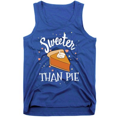 Sweeter Than Pie Halloween Pumpkin Thanksgiving Gift Tank Top