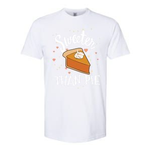 Sweeter Than Pie Halloween Pumpkin Thanksgiving Gift Softstyle CVC T-Shirt