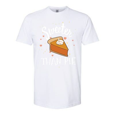 Sweeter Than Pie Halloween Pumpkin Thanksgiving Gift Softstyle CVC T-Shirt