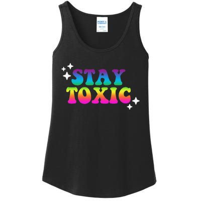 Stay Toxic Quote Ladies Essential Tank