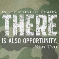 Sun Tzu Quote In The Midst Of Chaos There Is Opportunity Legacy Tie Dye Trucker Hat