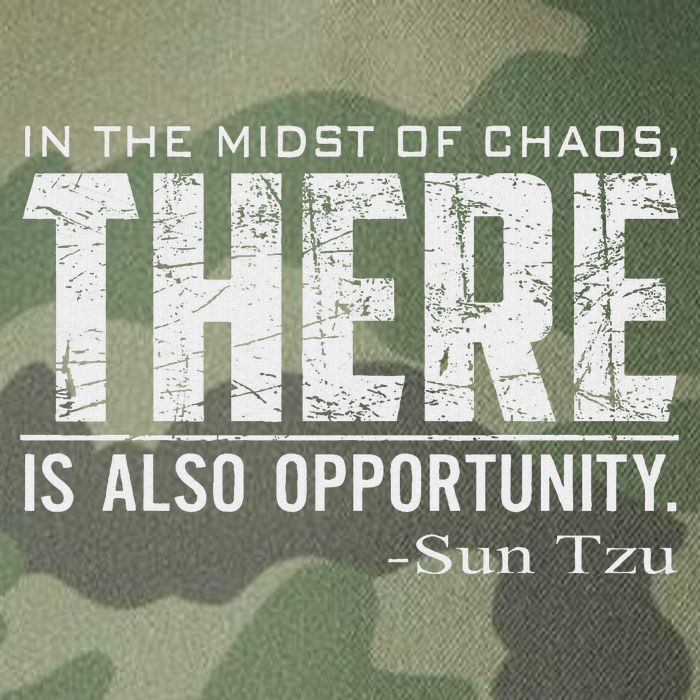 Sun Tzu Quote In The Midst Of Chaos There Is Opportunity Legacy Tie Dye Trucker Hat