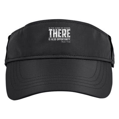 Sun Tzu Quote In The Midst Of Chaos There Is Opportunity Adult Drive Performance Visor