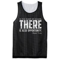 Sun Tzu Quote In The Midst Of Chaos There Is Opportunity Mesh Reversible Basketball Jersey Tank