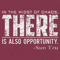 Sun Tzu Quote In The Midst Of Chaos There Is Opportunity 16oz Travel Tumbler
