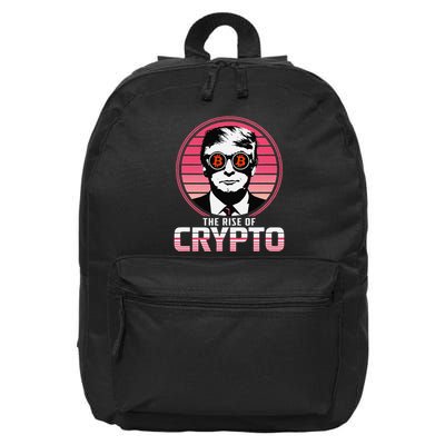 Sarcastic The Rise Of Crypto Bitcoin Trump Decentralize 16 in Basic Backpack