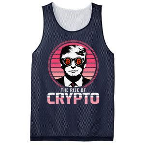 Sarcastic The Rise Of Crypto Bitcoin Trump Decentralize Mesh Reversible Basketball Jersey Tank