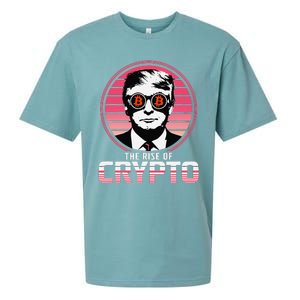 Sarcastic The Rise Of Crypto Bitcoin Trump Decentralize Sueded Cloud Jersey T-Shirt