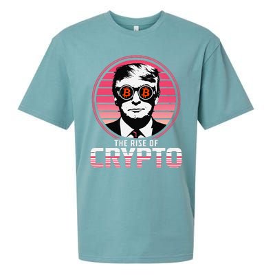 Sarcastic The Rise Of Crypto Bitcoin Trump Decentralize Sueded Cloud Jersey T-Shirt