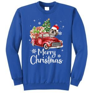 Shih Tzu Riding Red Truck Xmas Merry Christmas Great Gift Sweatshirt