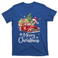 Shih Tzu Riding Red Truck Xmas Merry Christmas Great Gift T-Shirt