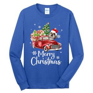 Shih Tzu Riding Red Truck Xmas Merry Christmas Great Gift Tall Long Sleeve T-Shirt