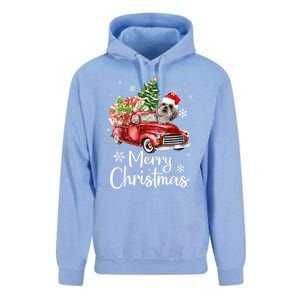 Shih Tzu Riding Red Truck Xmas Merry Christmas Great Gift Unisex Surf Hoodie