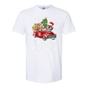 Shih Tzu Riding Red Truck Xmas Merry Christmas Great Gift Softstyle CVC T-Shirt