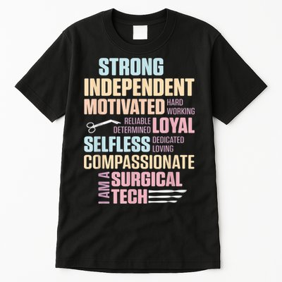 Surgical Technologist Rely Scrub Tech Tall T-Shirt