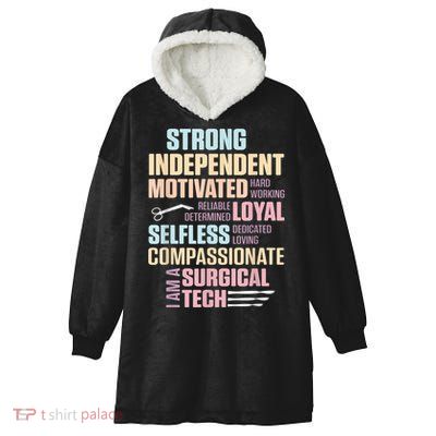 Surgical Technologist Rely Scrub Tech Hooded Wearable Blanket