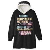 Surgical Technologist Rely Scrub Tech Hooded Wearable Blanket