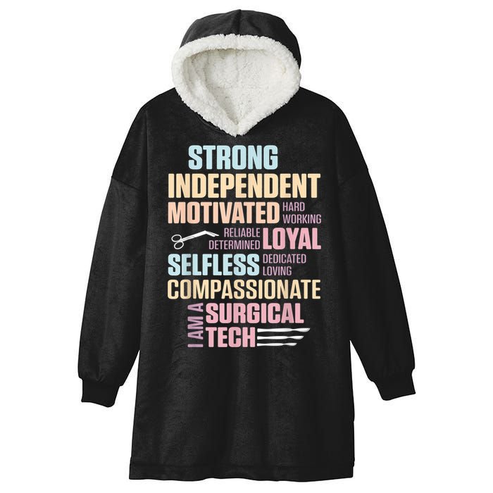 Surgical Technologist Rely Scrub Tech Hooded Wearable Blanket