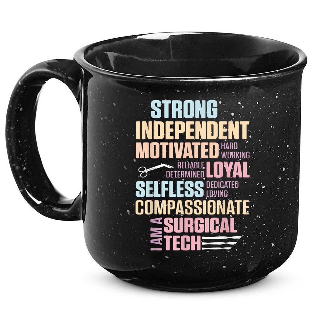 Surgical Technologist Rely Scrub Tech 15oz Campfire Ceramic Mug