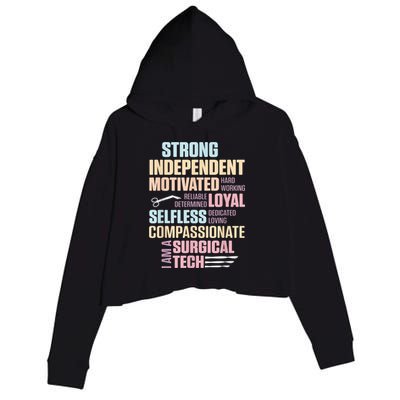 Surgical Technologist Rely Scrub Tech Crop Fleece Hoodie
