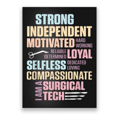 Surgical Technologist Rely Scrub Tech Poster