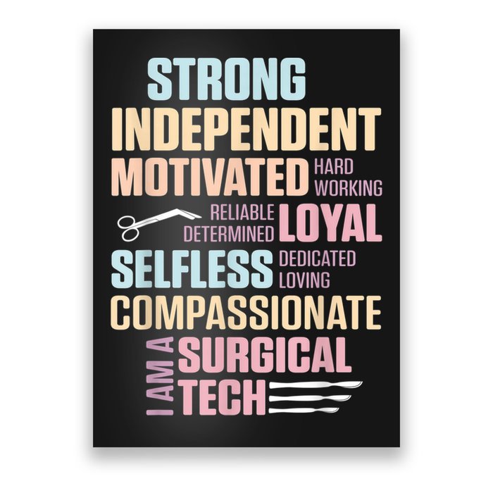 Surgical Technologist Rely Scrub Tech Poster