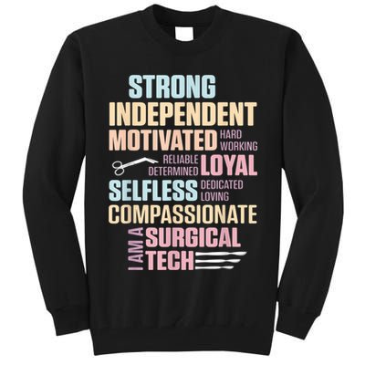 Surgical Technologist Rely Scrub Tech Tall Sweatshirt