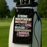 Surgical Technologist Rely Scrub Tech Golf Towel