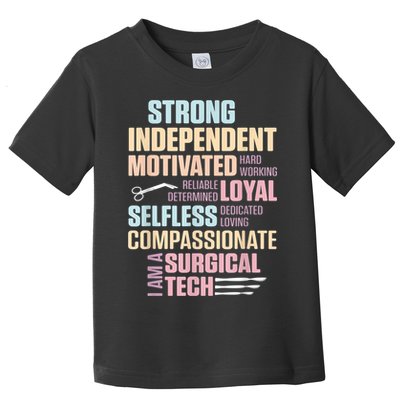 Surgical Technologist Rely Scrub Tech Toddler T-Shirt