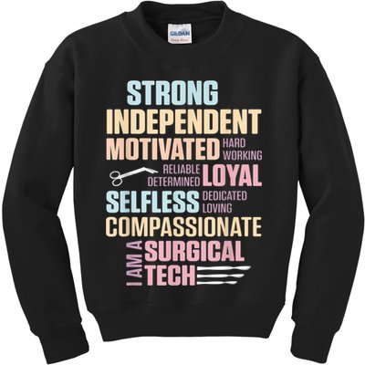 Surgical Technologist Rely Scrub Tech Kids Sweatshirt