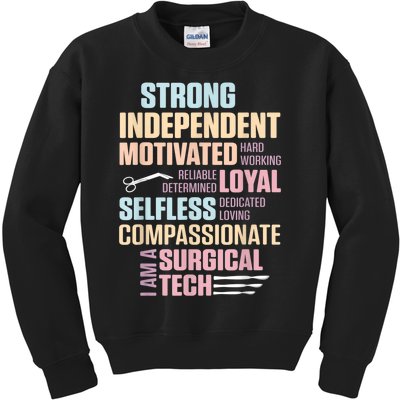 Surgical Technologist Rely Scrub Tech Kids Sweatshirt