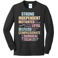 Surgical Technologist Rely Scrub Tech Kids Long Sleeve Shirt