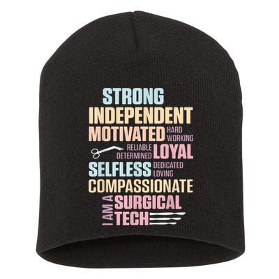 Surgical Technologist Rely Scrub Tech Short Acrylic Beanie