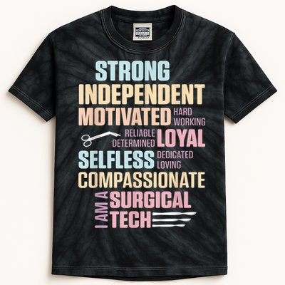 Surgical Technologist Rely Scrub Tech Kids Tie-Dye T-Shirt