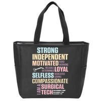 Surgical Technologist Rely Scrub Tech Zip Tote Bag