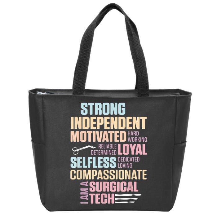 Surgical Technologist Rely Scrub Tech Zip Tote Bag