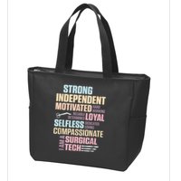 Surgical Technologist Rely Scrub Tech Zip Tote Bag