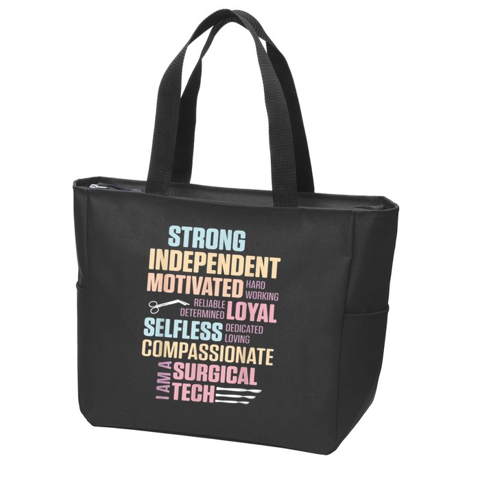 Surgical Technologist Rely Scrub Tech Zip Tote Bag