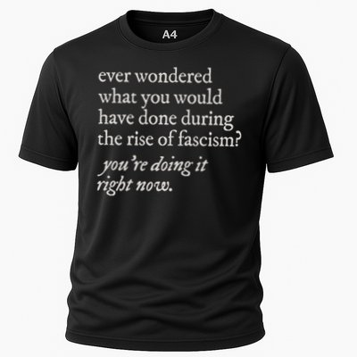 stop the rise of fascism leftist Performance Shirt