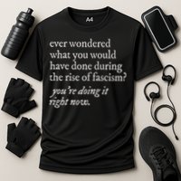 stop the rise of fascism leftist Performance Shirt