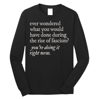 stop the rise of fascism leftist Long Sleeve Shirt