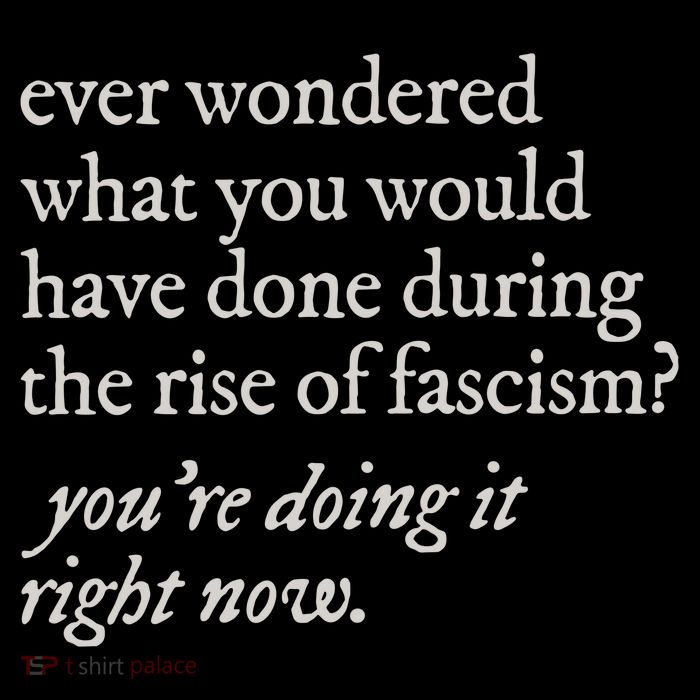 stop the rise of fascism leftist Tall T-Shirt