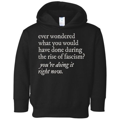 stop the rise of fascism leftist Toddler Hoodie