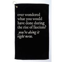 stop the rise of fascism leftist Golf Towel