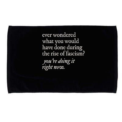 stop the rise of fascism leftist Microfiber Hand Towel