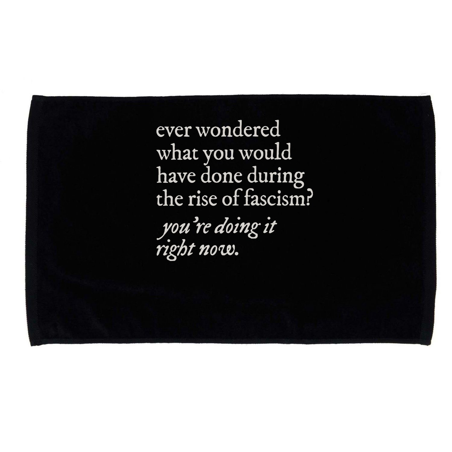stop the rise of fascism leftist Microfiber Hand Towel
