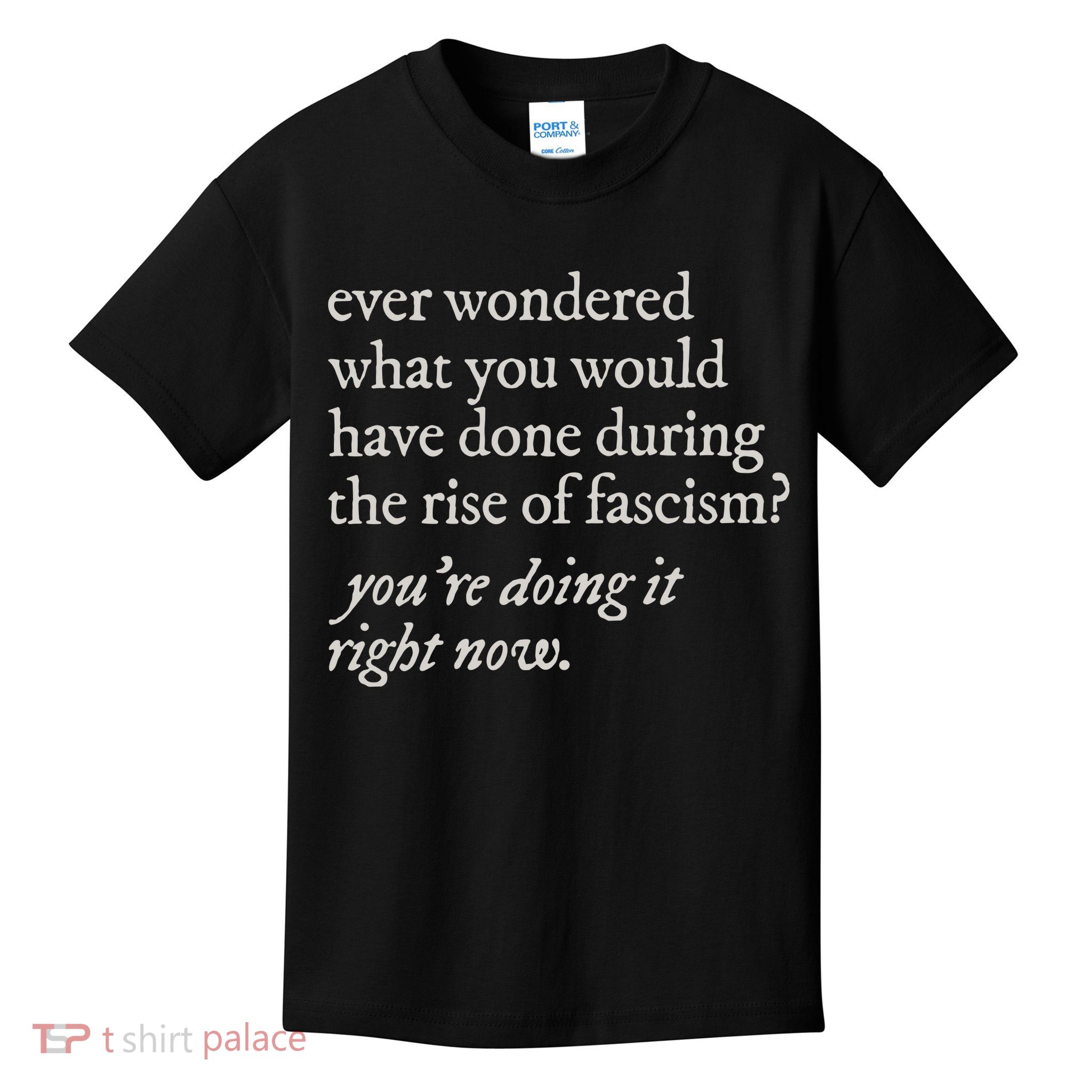 stop the rise of fascism leftist Kids T-Shirt