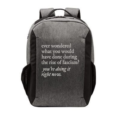 stop the rise of fascism leftist Vector Backpack