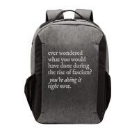 stop the rise of fascism leftist Vector Backpack